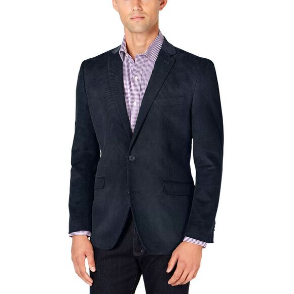 Nautica Mens Brielle Classic Fit Corduroy Sport Coat 40 Long Navy - NWT $295 - Picture 1 of 3